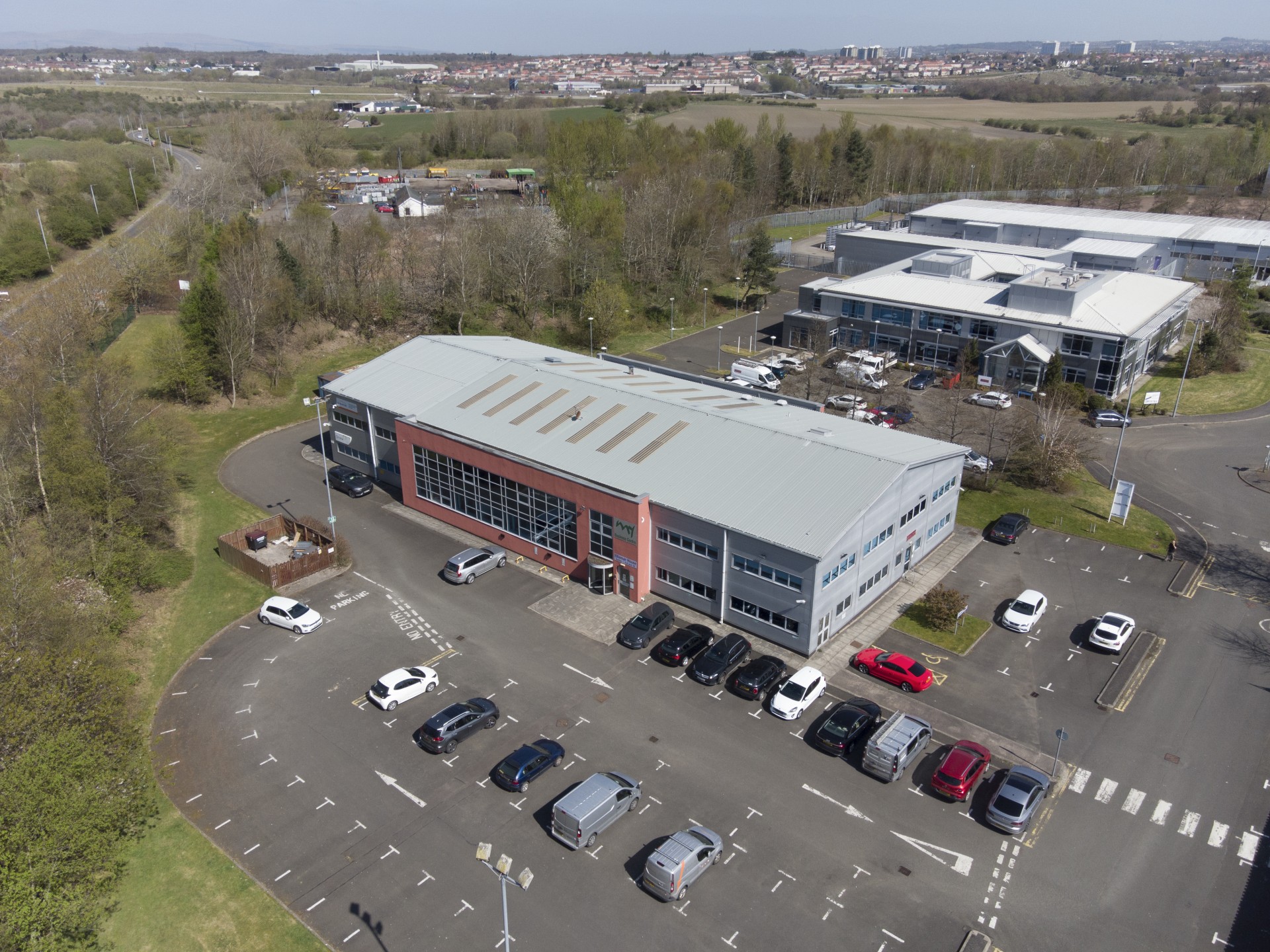 Aerial view of Tannochside Business Park